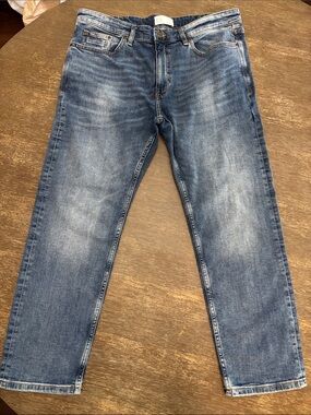 St Michael Ltd Men’s M&S Vintage Wash Straight-Leg Jeans size 36/29